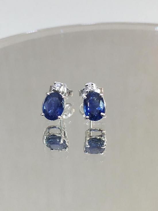 earrings sapphires and diamonds