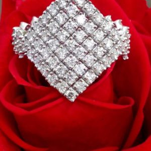 Anello a maglia con diamanti - Image 1