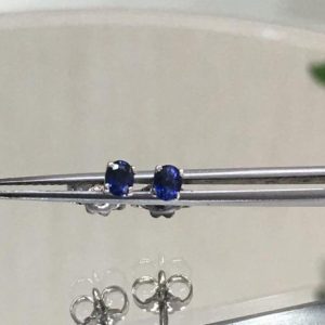 Orecchini a lobo con zaffiri - Image 3