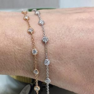 Bracciali mod. Tiffany con diamanti - Image 2