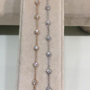 Bracciali mod. Tiffany con diamanti - Image 3